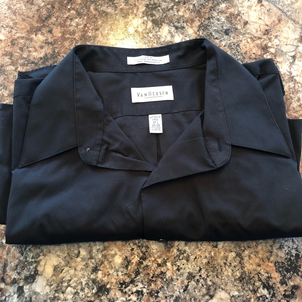Men’s black button down